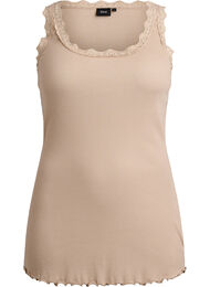 Pitsikoristeinen yl&auml;osa, Beige