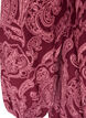 Lyhyt puuvillamekko joustavalla helmalla ja pitk&auml;t hihat, Tumma Bordeaux, Packshot image number 3