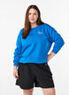 Collegepaita tekstiprintill&auml;, Sininen, Model image number 0