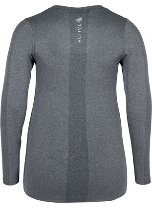Saumaton aluspaita talviurheiluun, Dark Grey Melange, Packshot image number 1