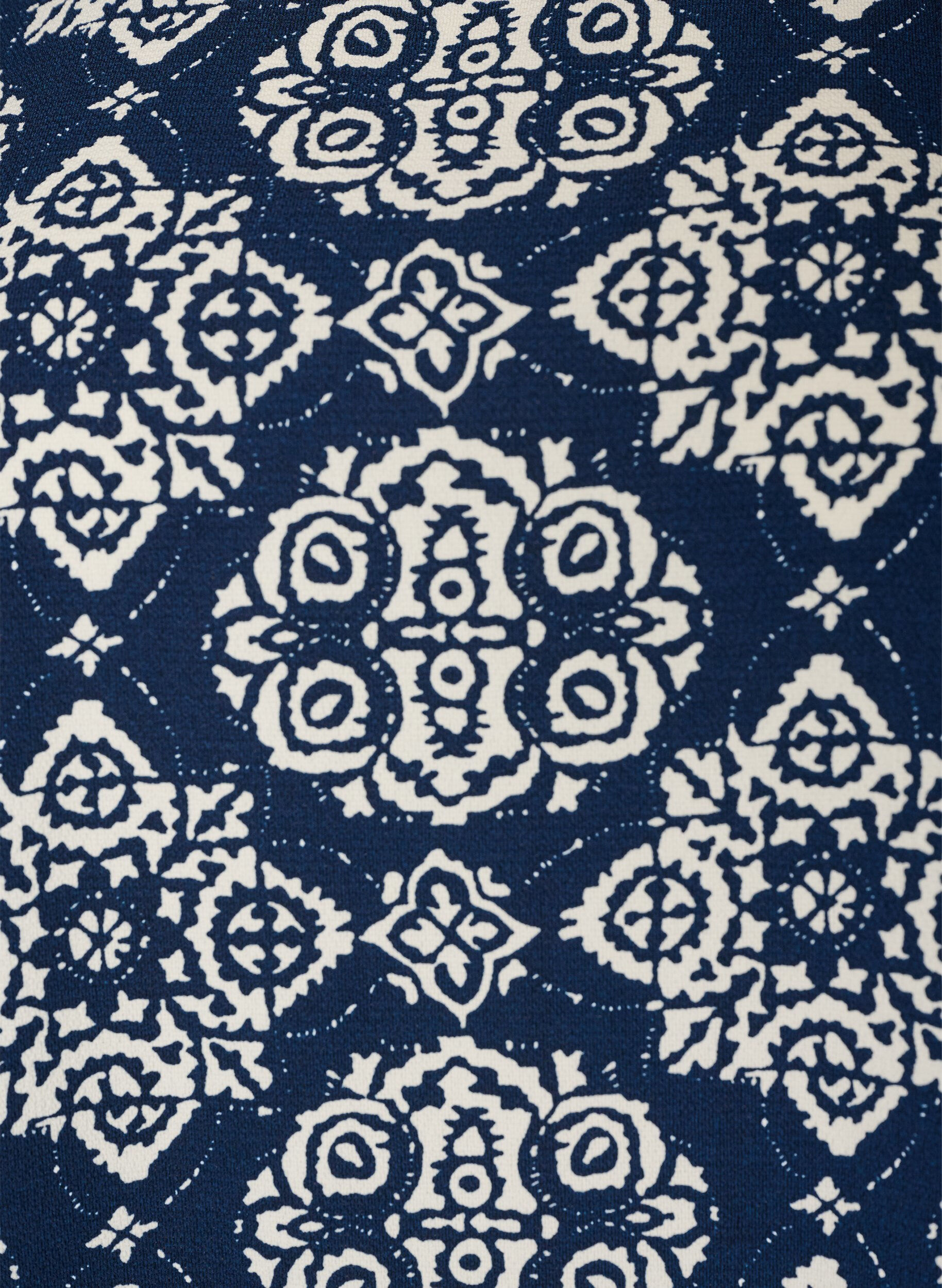 ZizziLyhythihainen, kuvioitu mekko, Sininen, Packshot image number 2