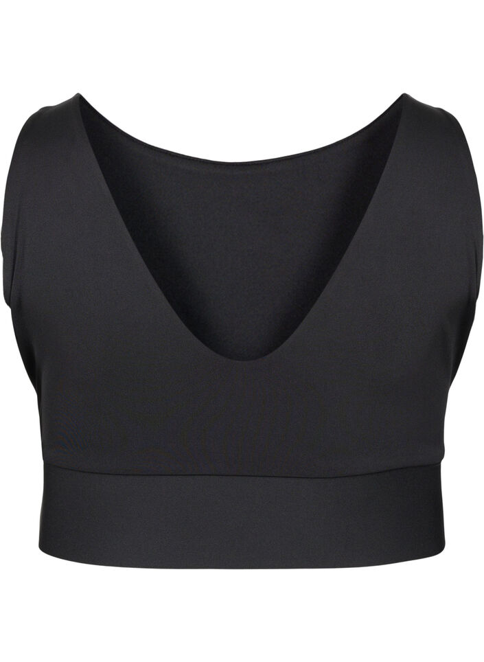 CORE, MID SUPPORT SPORTS BRA - Urheilurintaliivit, Black, Packshot image number 1