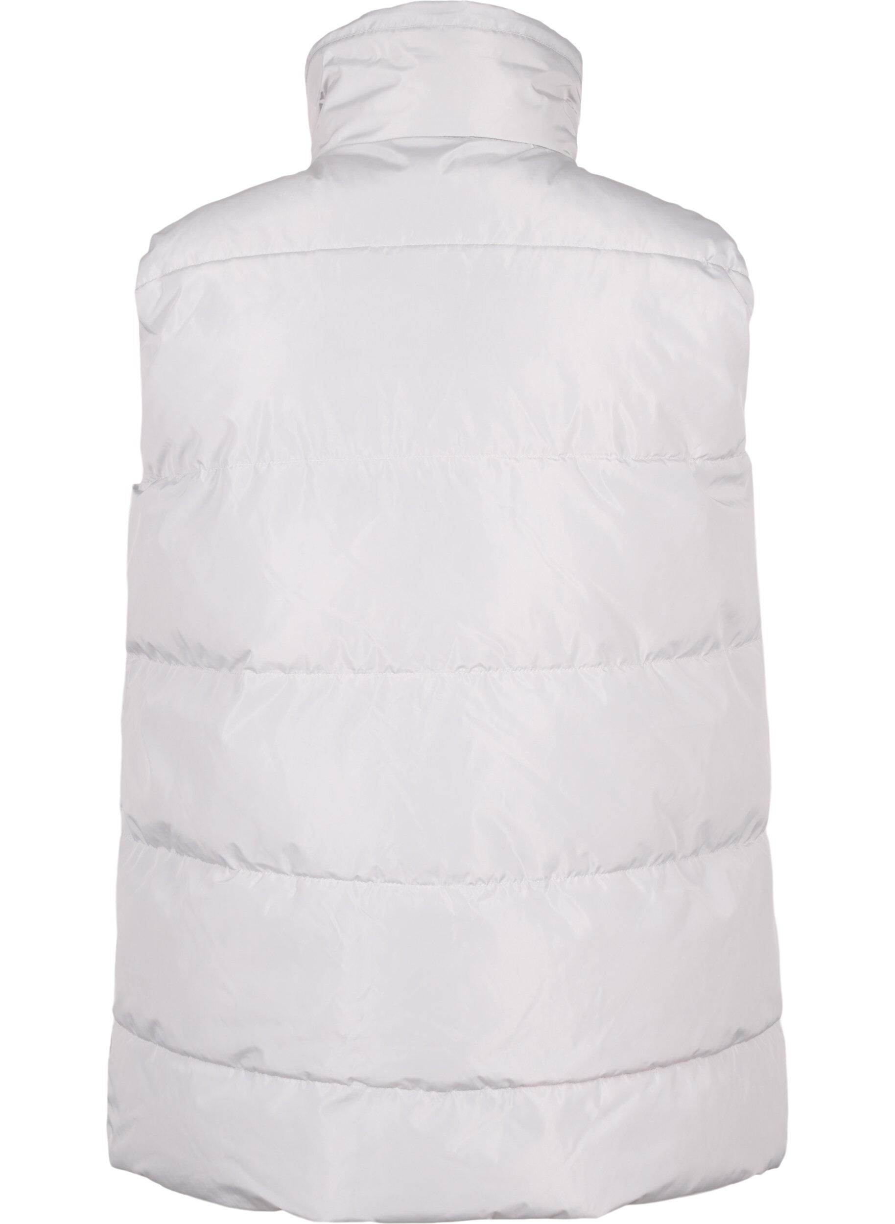 Zizzi Urheilullinen liivi, jossa korkea kaulus ja taskut, Pearl Blue, Packshot image number 1