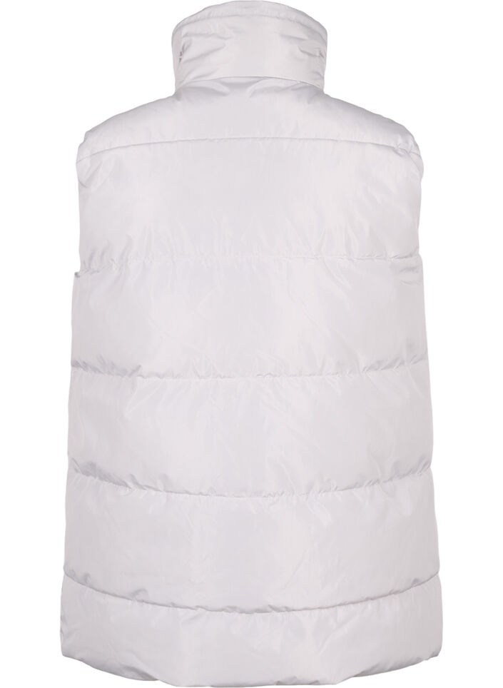 Urheilullinen liivi, jossa korkea kaulus ja taskut, Pearl Blue, Packshot image number 1