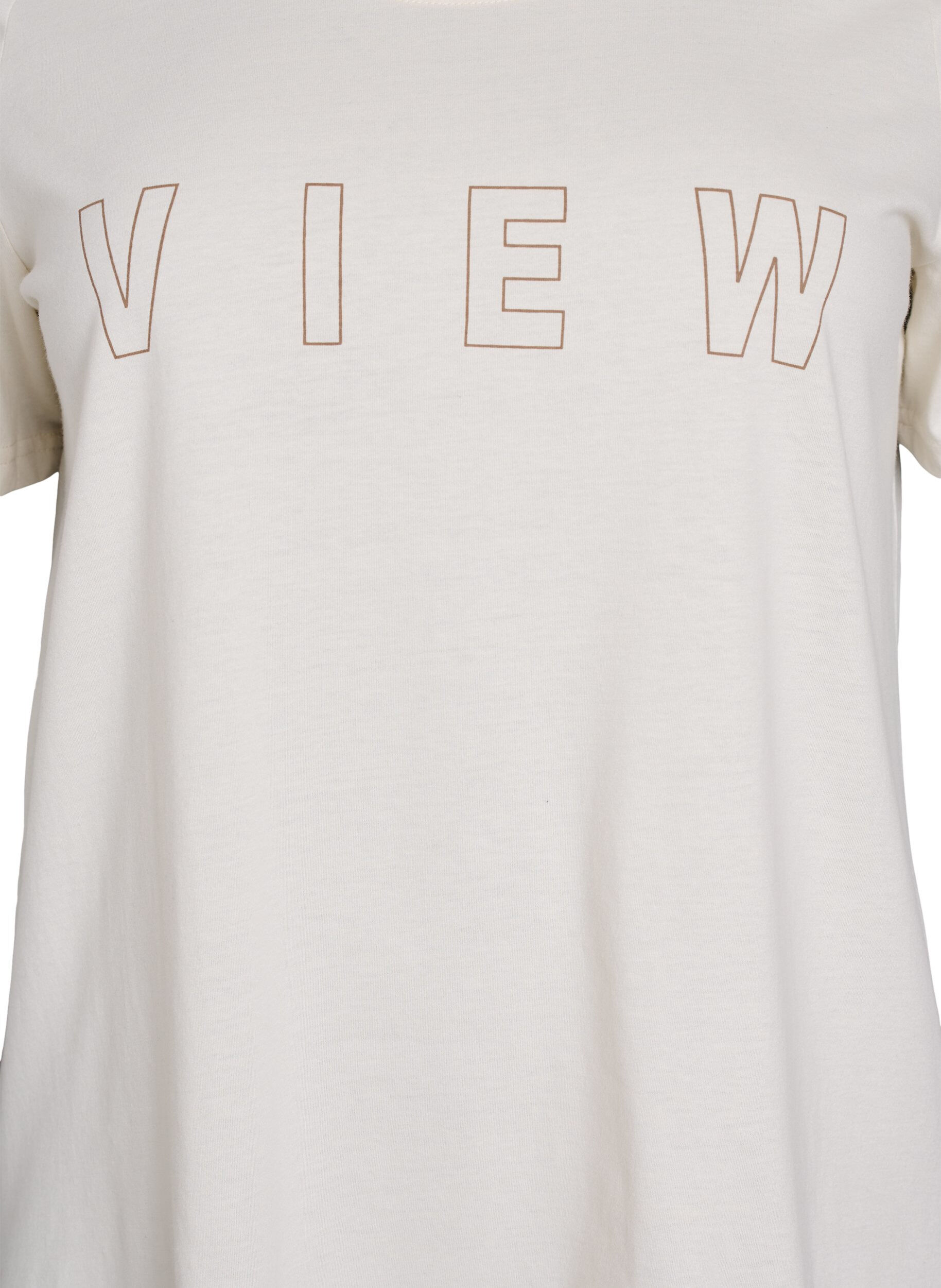 Zizzi FLASH - T-paita motiivilla, Vanilja, Packshot image number 2