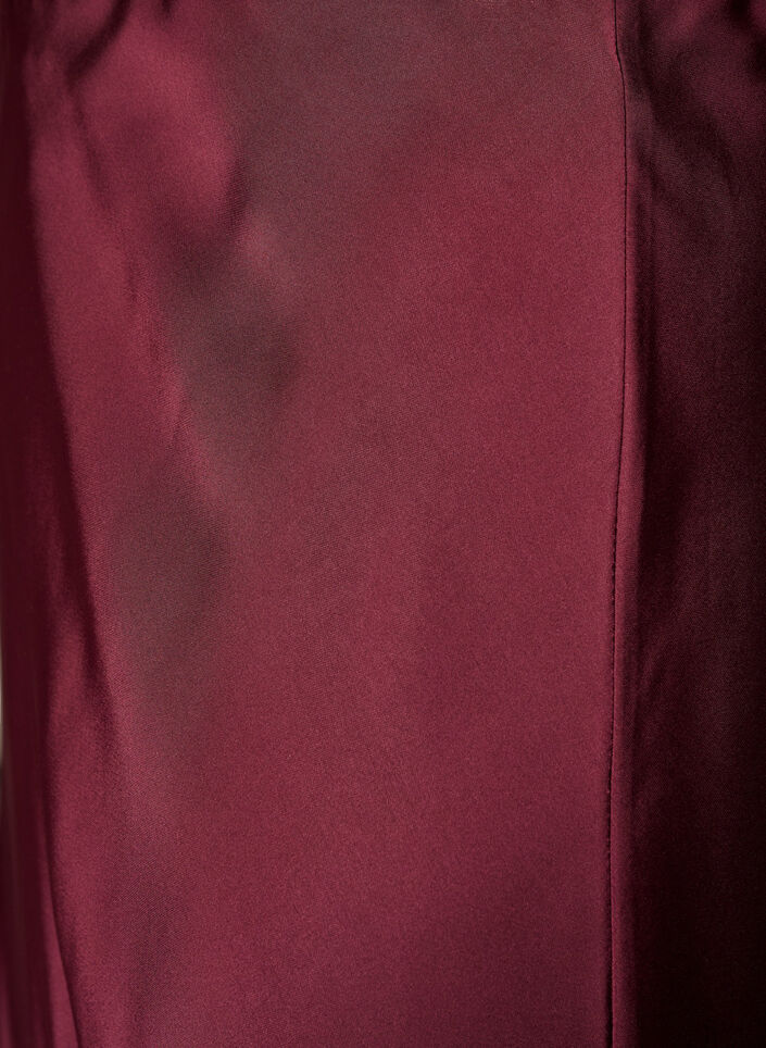 Satiininen midi-hame, Punainen, Packshot image number 2