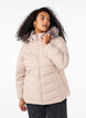 Lyhyt toppatakki hupulla, Beige, Model image number 0