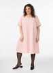 Lyhythihainen mekko V-p&auml;&auml;ntiell&auml;, Vaaleanpunainen, Model image number 0