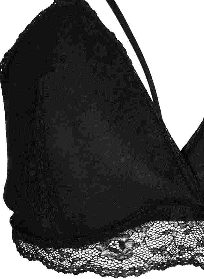 Pitsiset rintaliivit nauhayksityiskohdalla, Black, Packshot image number 2