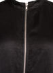 Pitkä paita tekonahasta vetoketjulla, Musta, Packshot image number 2