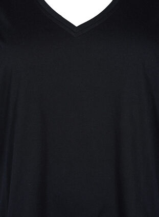 FLASH - 2 kpl t-paitoja v--pääntiellä, Black/Black, Packshot image number 3
