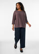 Jerseypusero 3/4-hihoilla, Ruskea, Model image number 1