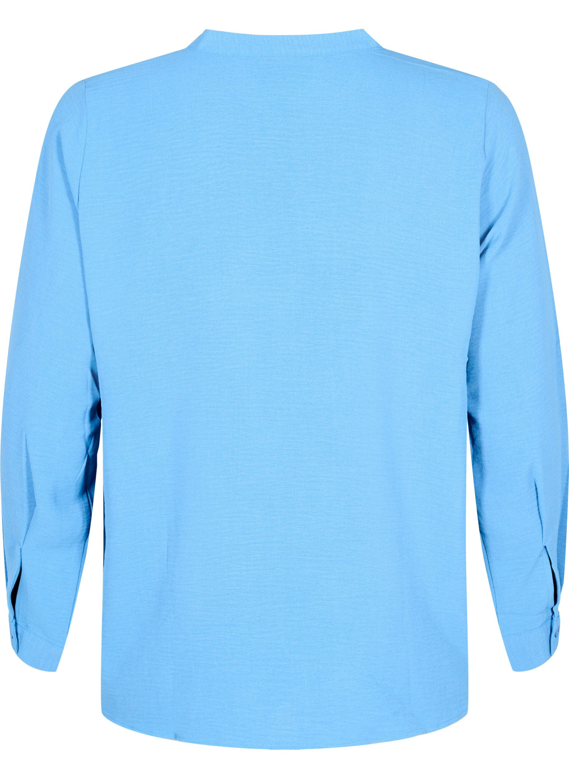 Zizzi Pitk&auml;hihainen paitapusero, jossa on V-p&auml;&auml;ntie, Riverside, Packshot image number 1