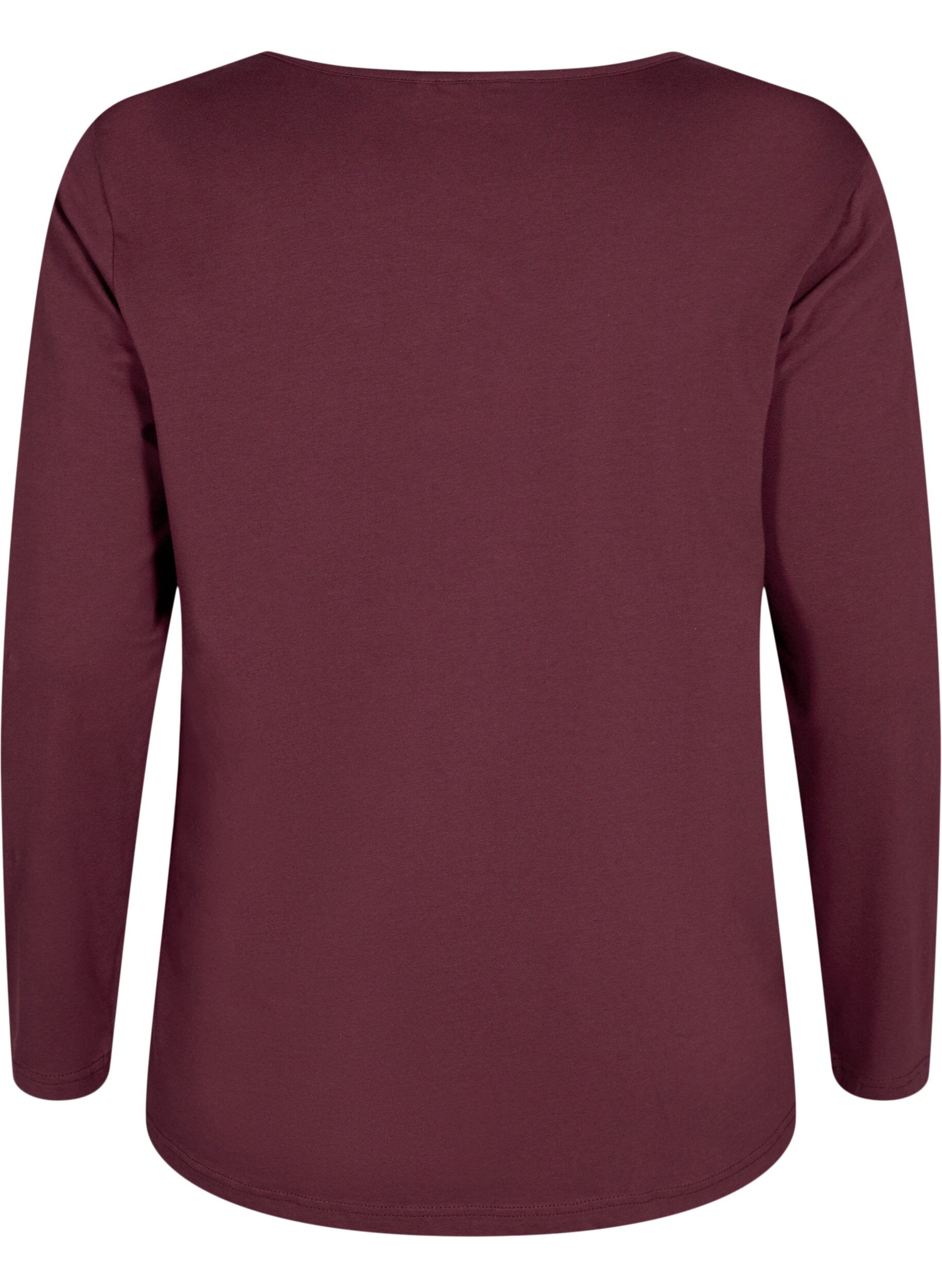 Zizzi Puuvillainen y&ouml;paita tekstipainatuksella, Punainen, Packshot image number 1