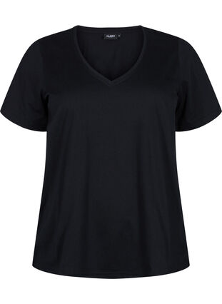 FLASH - 2 kpl t-paitoja v--pääntiellä, Navy Blazer/Black, Packshot image number 3
