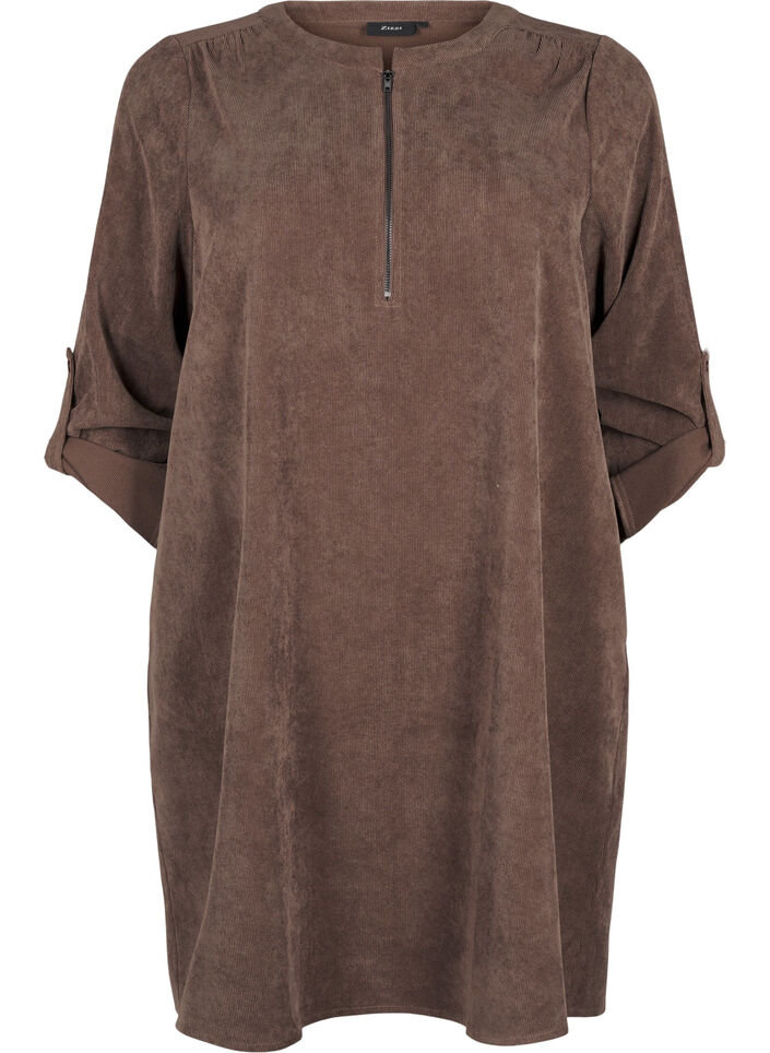 Samettimekko, jossa on vetoketju, Chocolate Martini, Packshot image number 0