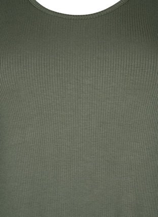 Hihaton raidallinen mekko viskoosia, Thyme, Packshot image number 2