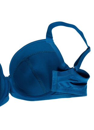 Pehmustetut kaarituelliset rintaliivit pitsillä, Sailor Blue, Packshot image number 3