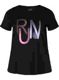 T-paita printillä treeniin , Black Run