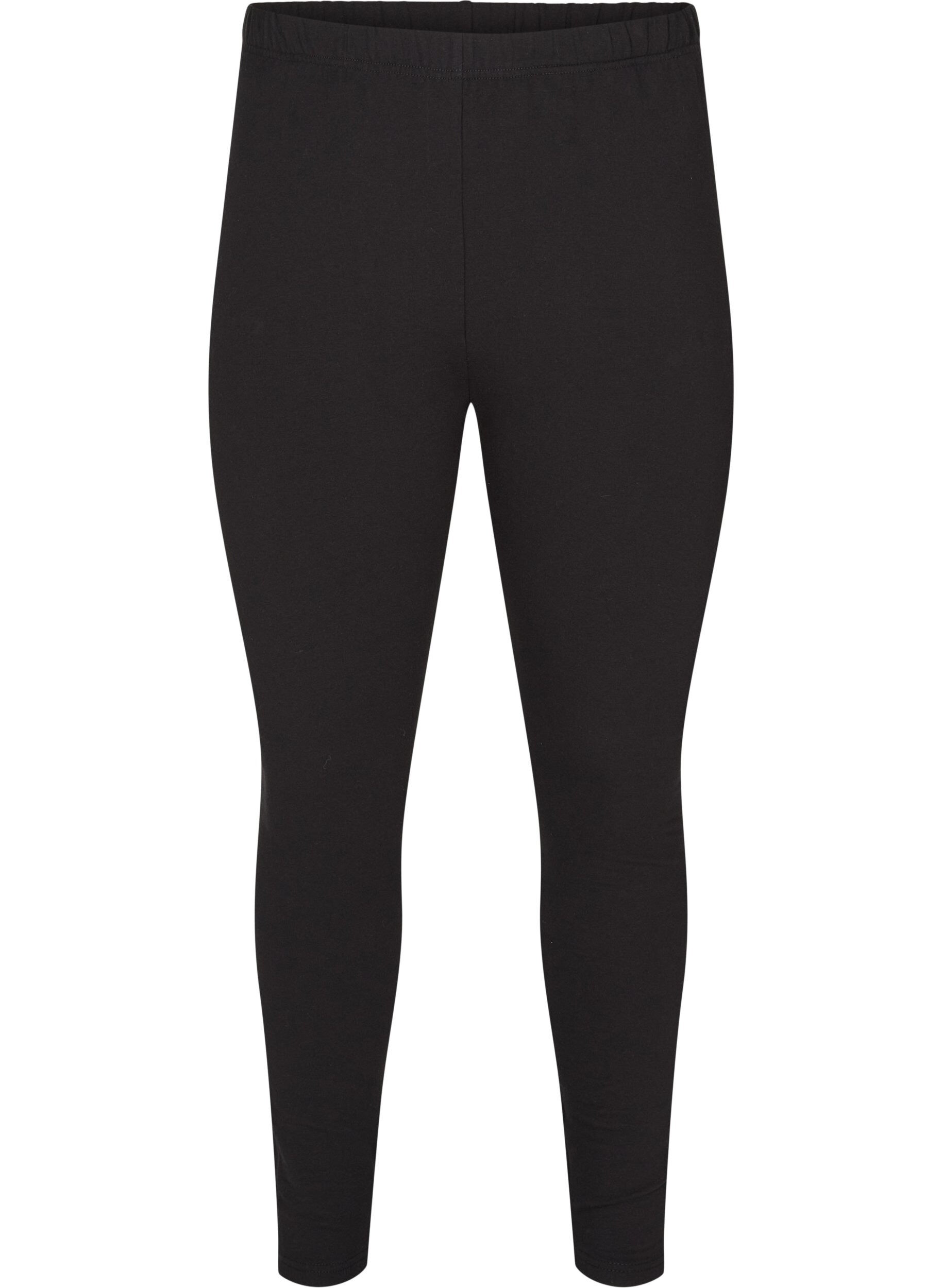 ZizziPuuvillaiset leggingsit vuorella , Musta, Packshot image number 0
