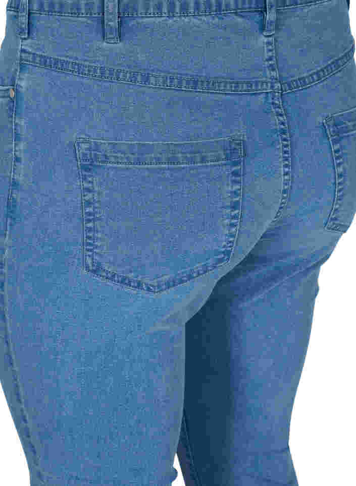 Korkeavyötäröiset super slim Amy-farkut, Light blue, Packshot image number 3