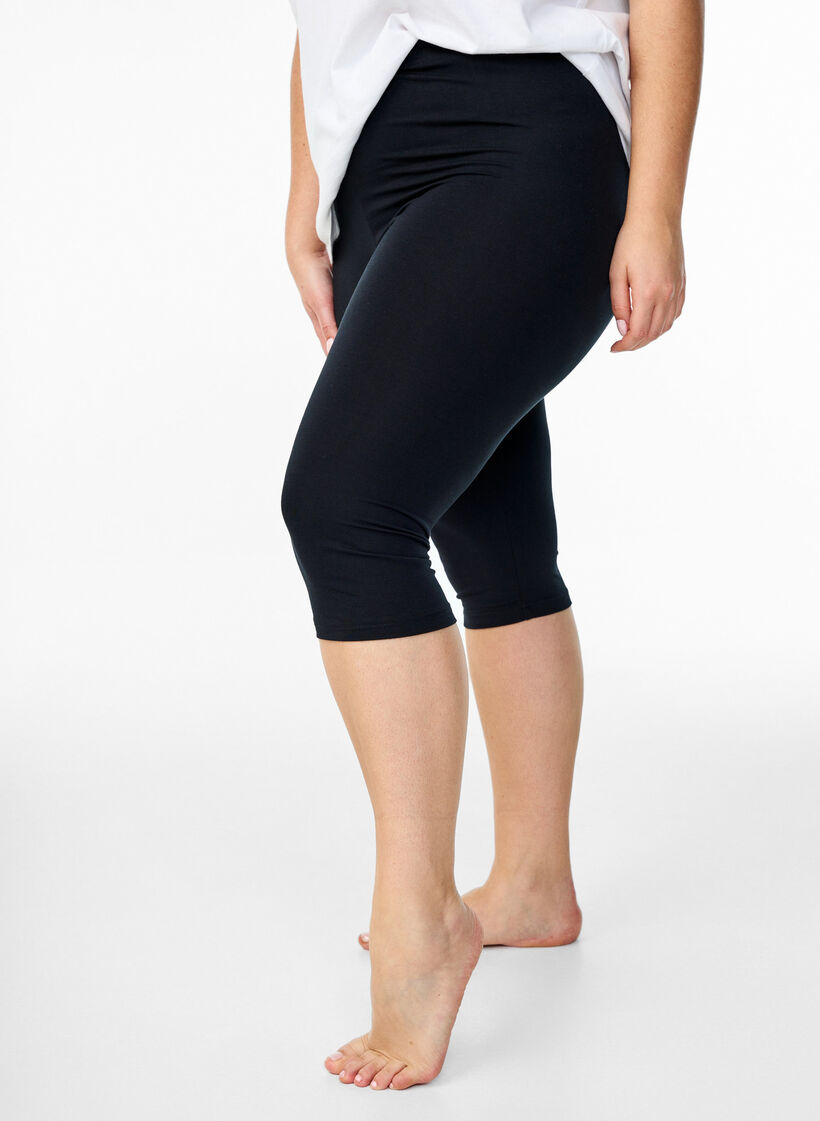 Perus 3/4 viskoosileggingsit, Black, Model image number 0