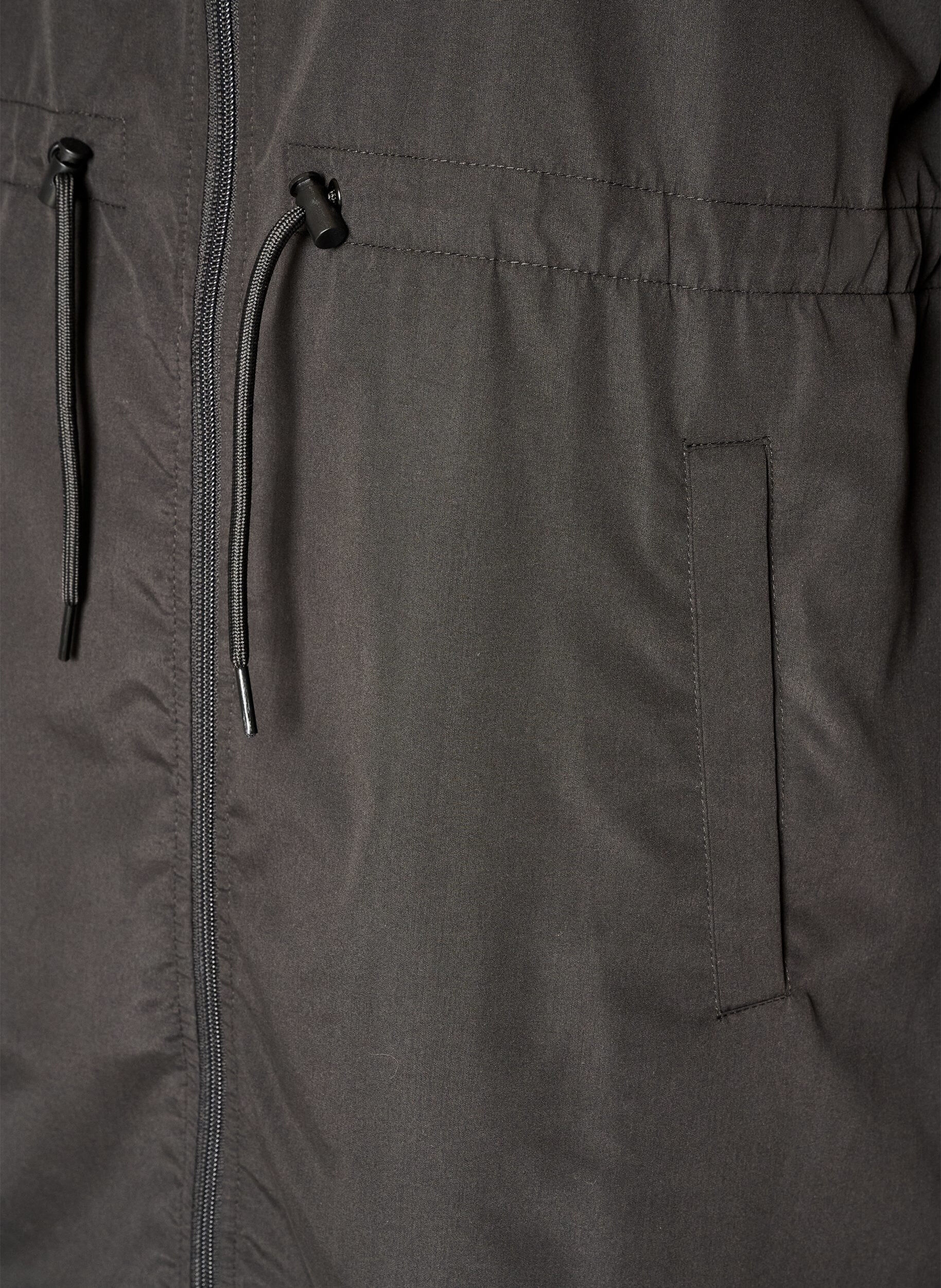 ZizziKevyt hupullinen parka, Musta, Packshot image number 3