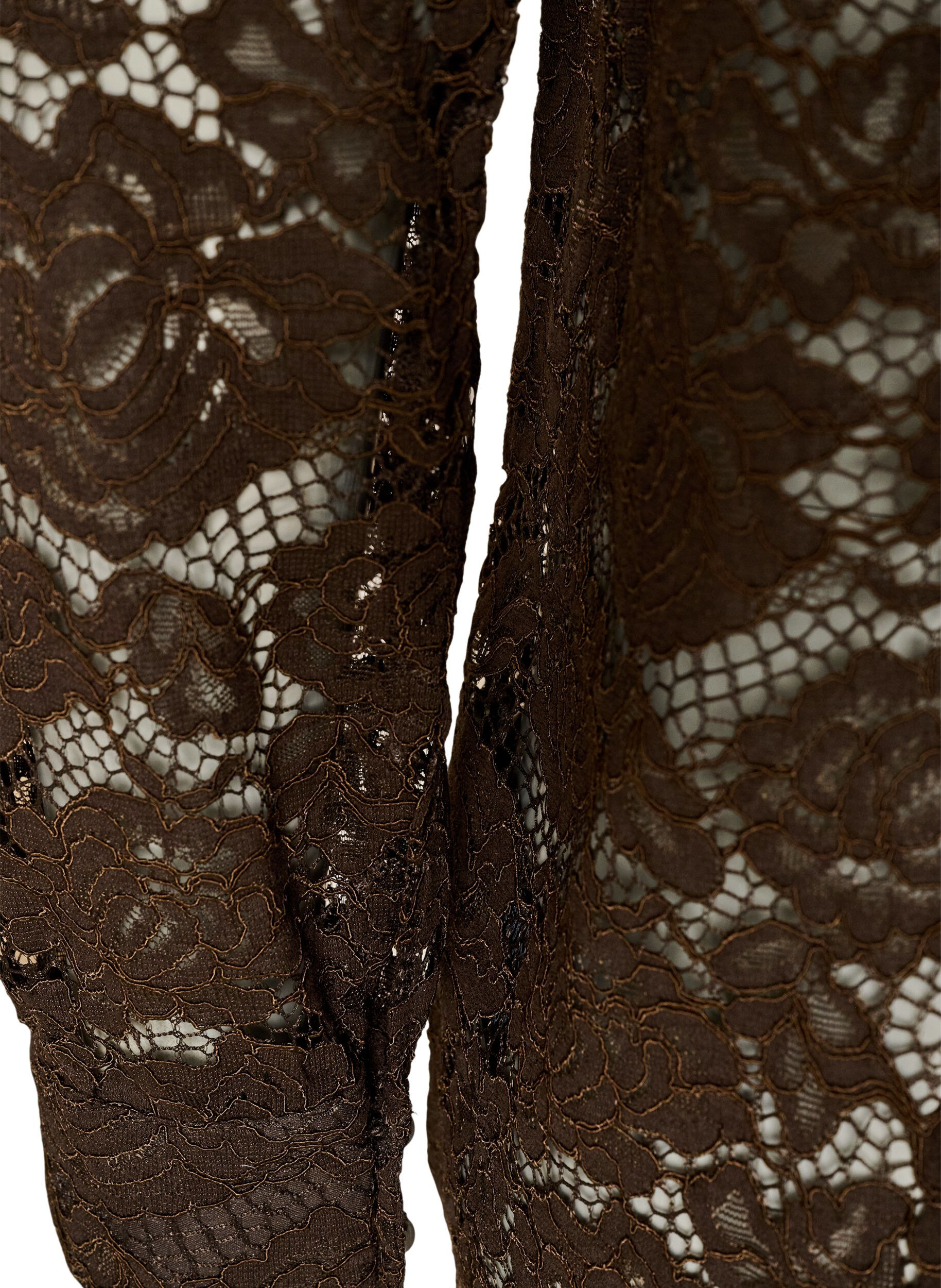 ZizziPitsipaita helmikoristenapeilla, Ruskea, Packshot image number 3