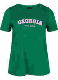 Puuvillainen t-paita painatuksella, Jolly Green Georgia