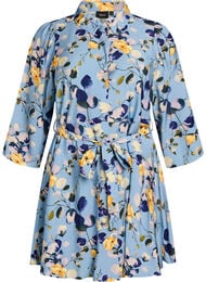 Kuvioitu tunika vy&ouml;ll&auml; ja 3/4-hihoilla, 