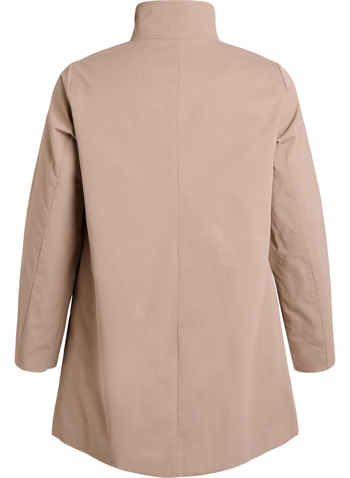 Vedenkestävä kevättakki A-linjaisella leikkauksella, Harmaa, Packshot image number 1