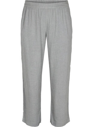 Klassiset housut taskuilla, Grey Melange, Packshot image number 0