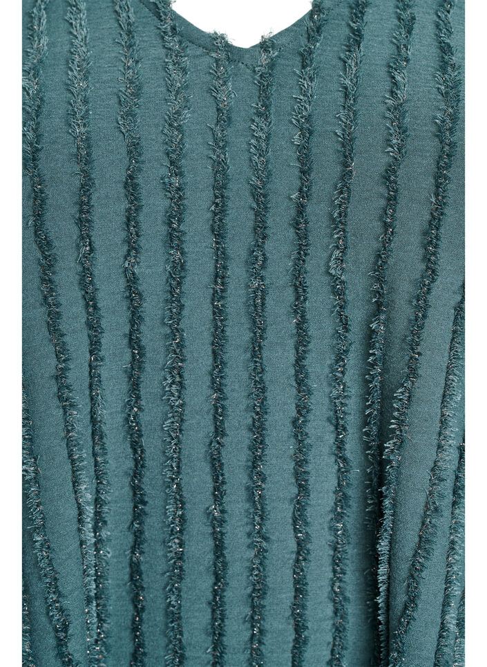 Lyhythihainen raidallinen pusero, Vihreä, Packshot image number 2