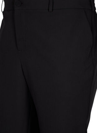 Suoralahkeiset housut, joissa on taskut, Black, Packshot image number 2