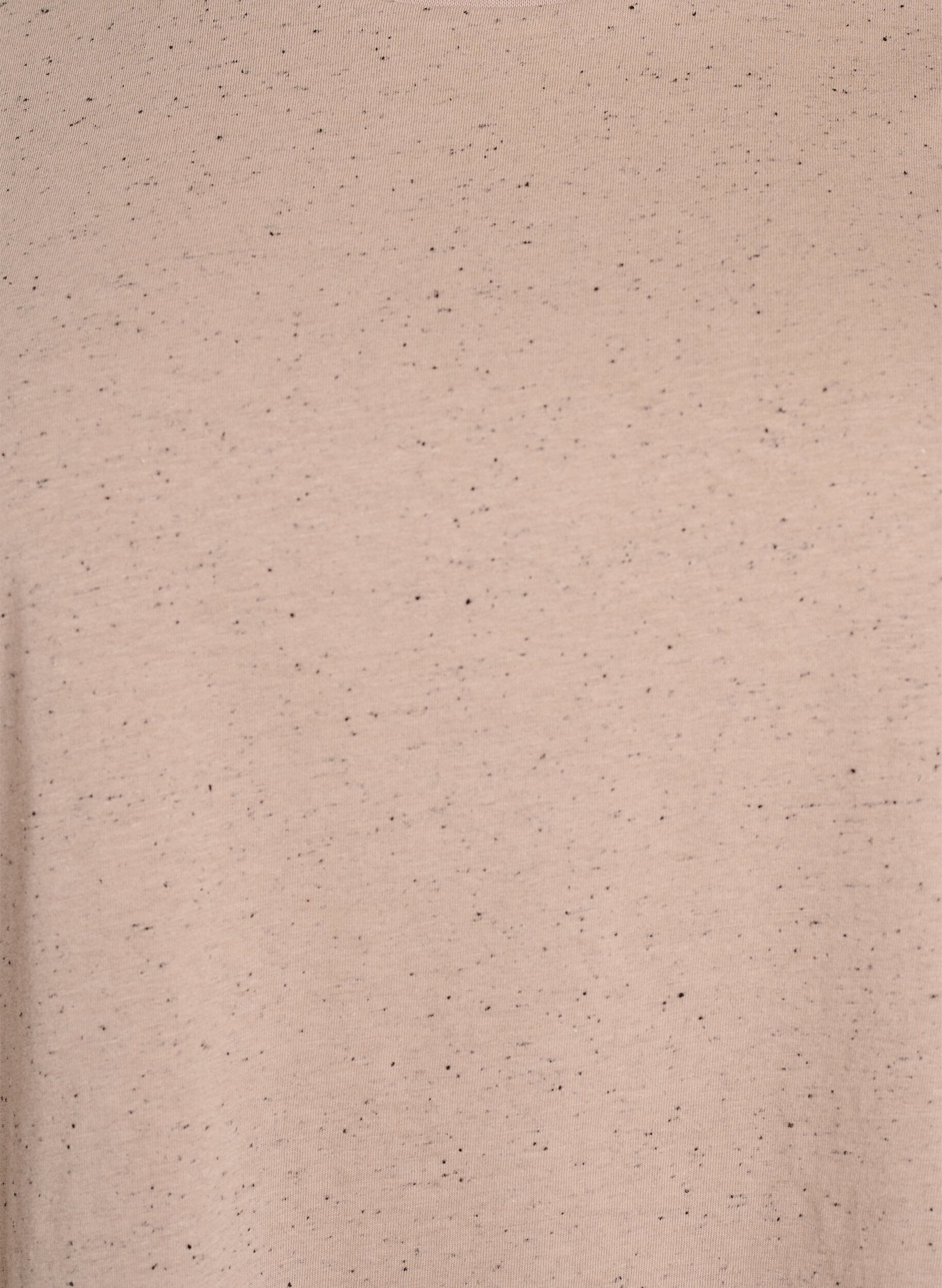 Zizzi Puuvillainen T-paita, jossa on py&ouml;re&auml; p&auml;&auml;ntie, Beige, Packshot image number 2