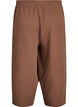 Culotte-housut puuvillamusliinia korkealla vy&ouml;t&auml;r&ouml;ll&auml;, Ruskea, Packshot image number 1