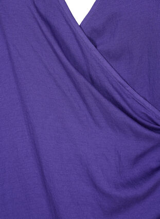 Pitkähihainen pusero viskoosia, kietaisumalli, Prism Violet, Packshot image number 2