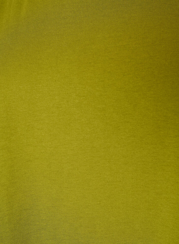 Lyhythihainen puuvillasekoite t-paita, Vihre&auml;, Packshot image number 2