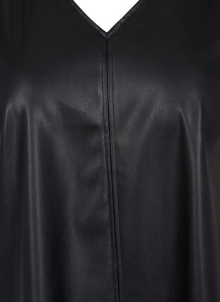 Spencer-mekko tekonahkasta, Black, Packshot image number 2
