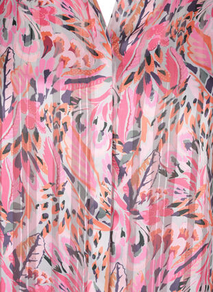 Kukallinen tunika v-aukolla ja pitkillä hihoilla , Pink Feather, Packshot image number 2