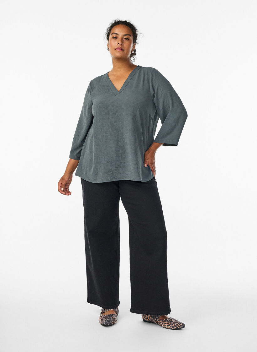 3/4-hiha pusero, Vihre&auml;, Model image number 1