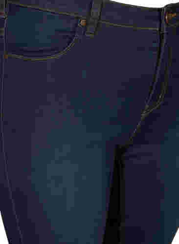 Slim fit Emily-farkkucaprit, Blue denim, Packshot image number 2