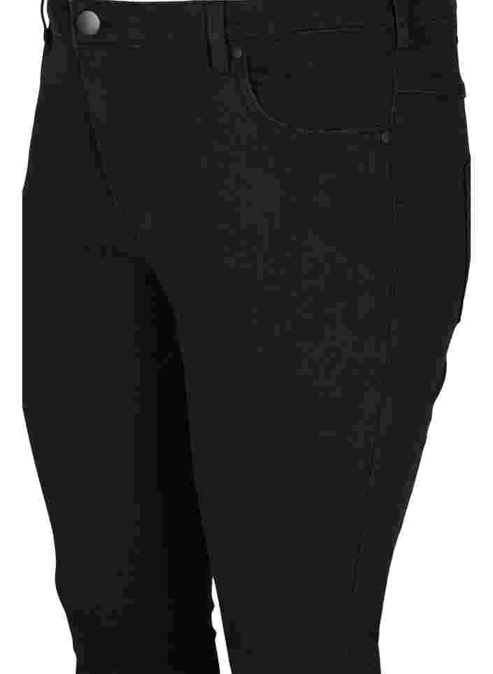 Ekstra slim Sanna farkut normaalilla vyötäröllä, Black, Packshot image number 2