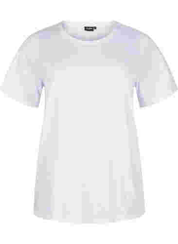 FLASH - 2 kpl t-paitoja pyöreällä pääntiellä , White/Black, Packshot image number 2