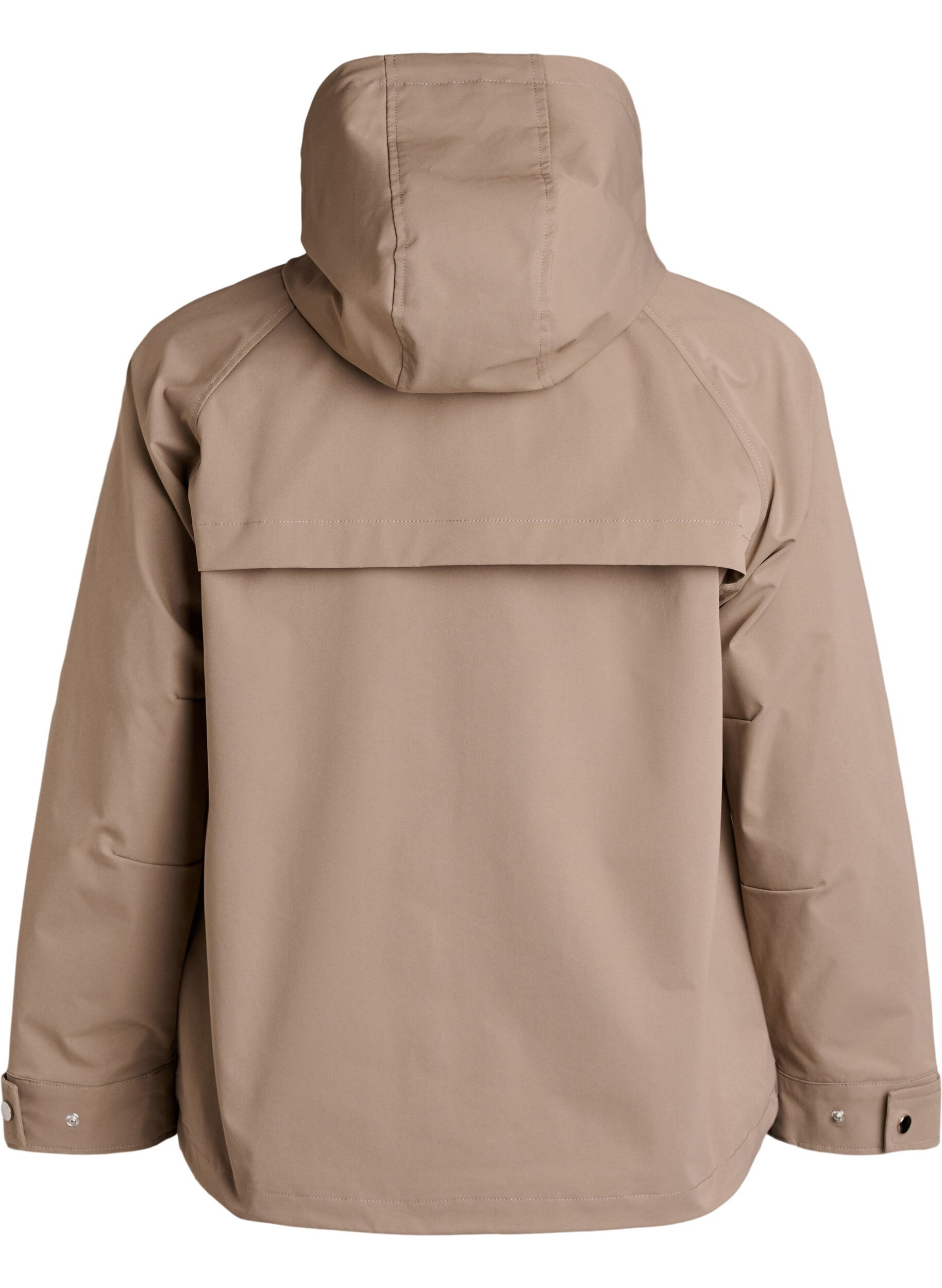 ZizziLyhyt kev&auml;ttakki irrotettavalla hupulla, Beige, Packshot image number 1