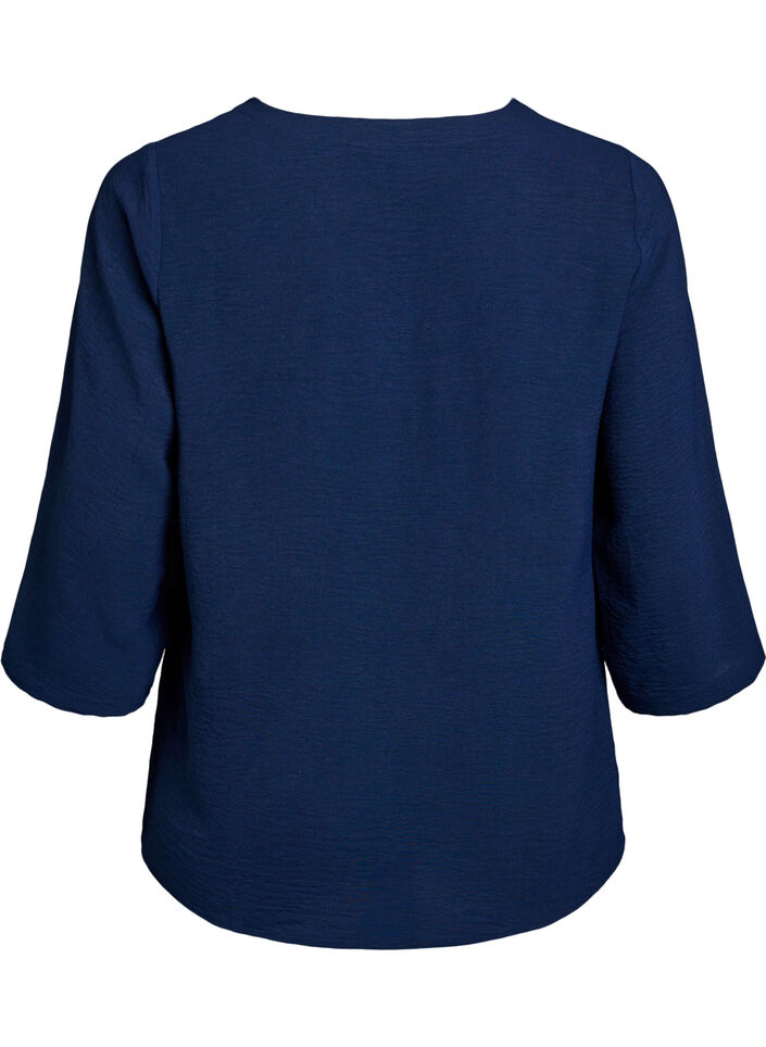 Pusero 3/4-hihoilla, Sininen, Packshot image number 1