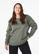 Collegepaita py&ouml;re&auml;ll&auml; p&auml;&auml;ntiell&auml;, Vihre&auml;, Model image number 0