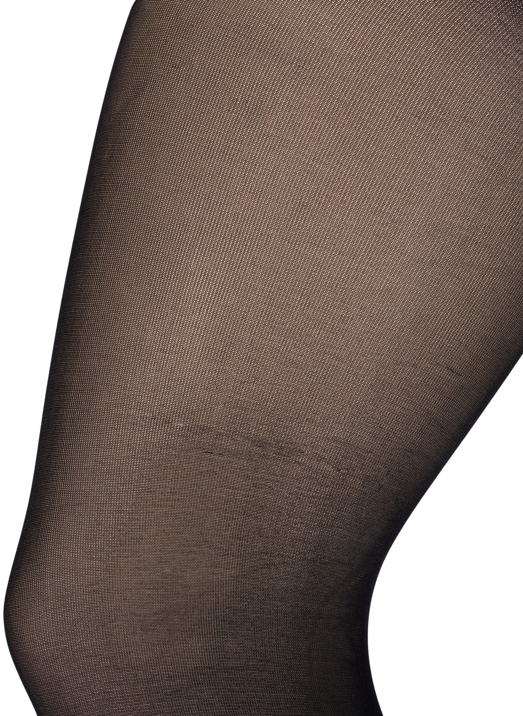 Zizzi2 kpl 100 denierin sukkahousuja, Musta, Packshot image number 4