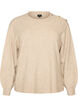 Neulepusero nappiyksityiskohdilla, Beige, Packshot image number 0