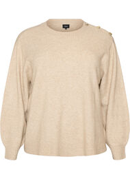 Neulepusero nappiyksityiskohdilla, Beige